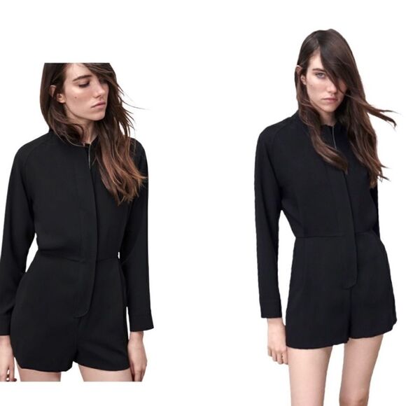 ZARA SHORT JUMPSUIT WITH DARTS and Zipper BNWOT - Picture 1 of 7